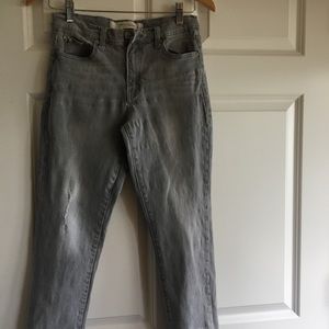 Ladies pale grey jeans